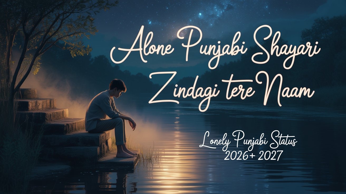 Alone Punjabi Shayari - Zindagi Tere Naam | lonely Punjabi status 2026+ 2027