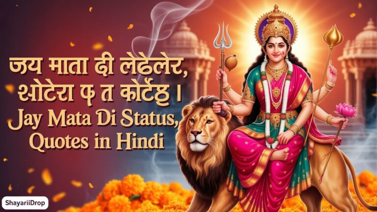 जय माता दी लेटेस्ट शायरी, स्टेटस और कोट्स | Jay Mata Di Shayari, Status, Quotes in Hindi