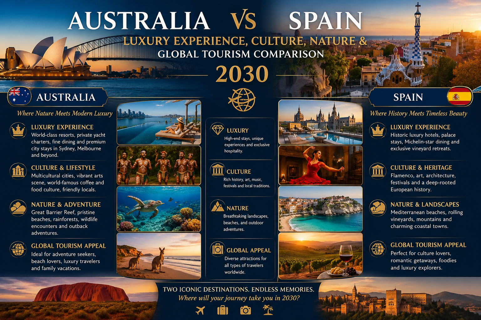 Luxury Experience, Culture, Nature & Global Tourism Comparison 2030