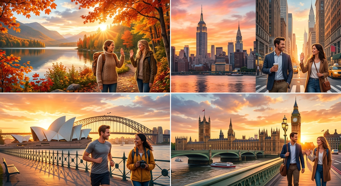Good Morning Around the World: How Canada, America, Australia & the UK Start Their Day (2026 Guide)