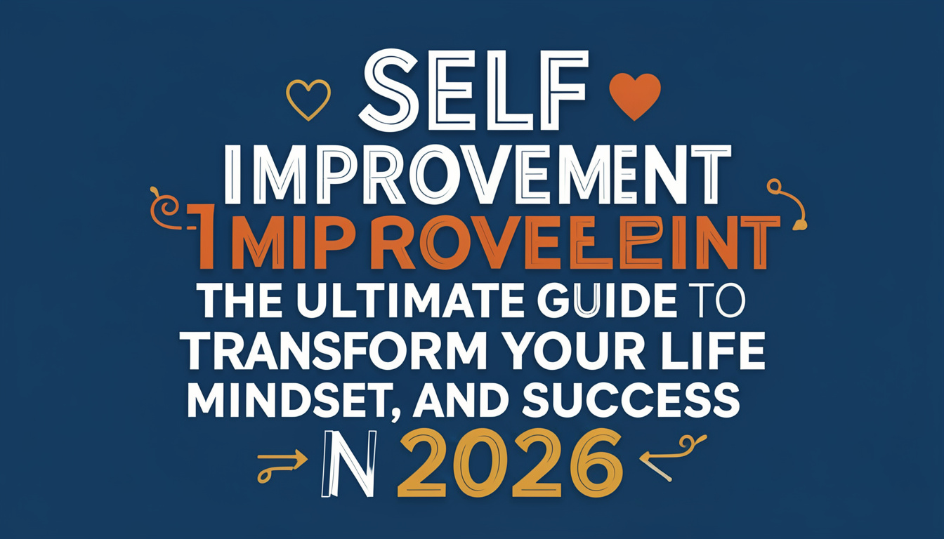 Self Improvement: The Ultimate Guide to Transform Your Life, Mindset, and Success in 2026