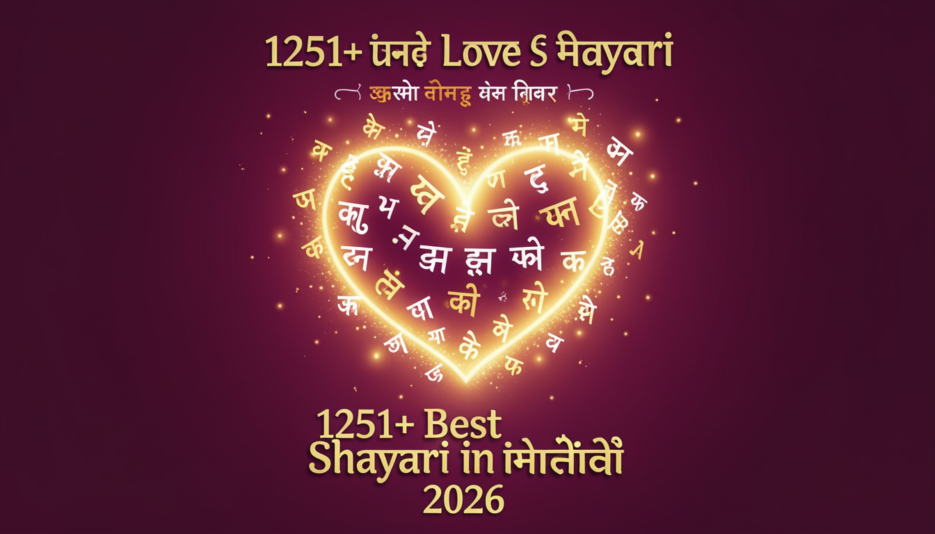 1251+ Best Love Shayari in Hindi 2026
