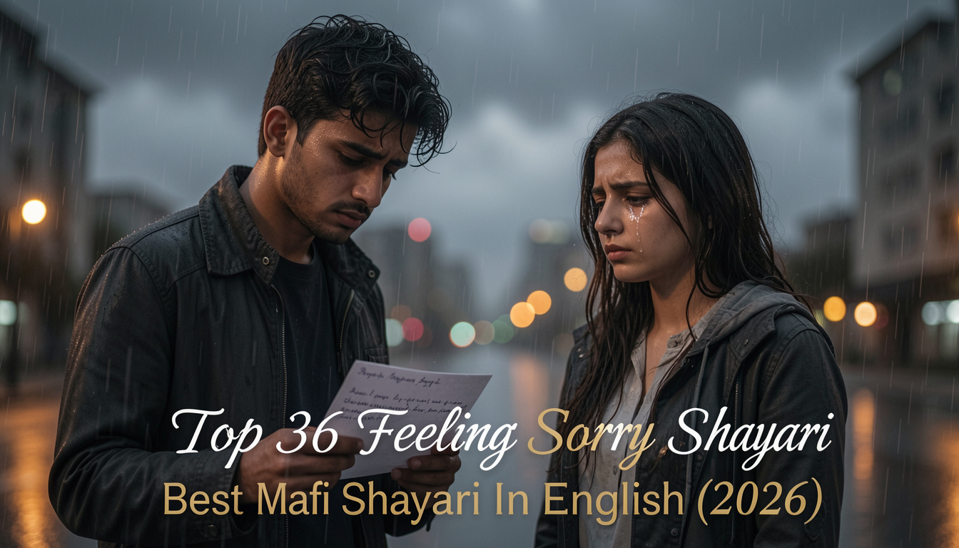 Top 36 Feeling Sorry Shayari Best Mafi Shayari In English (2026)