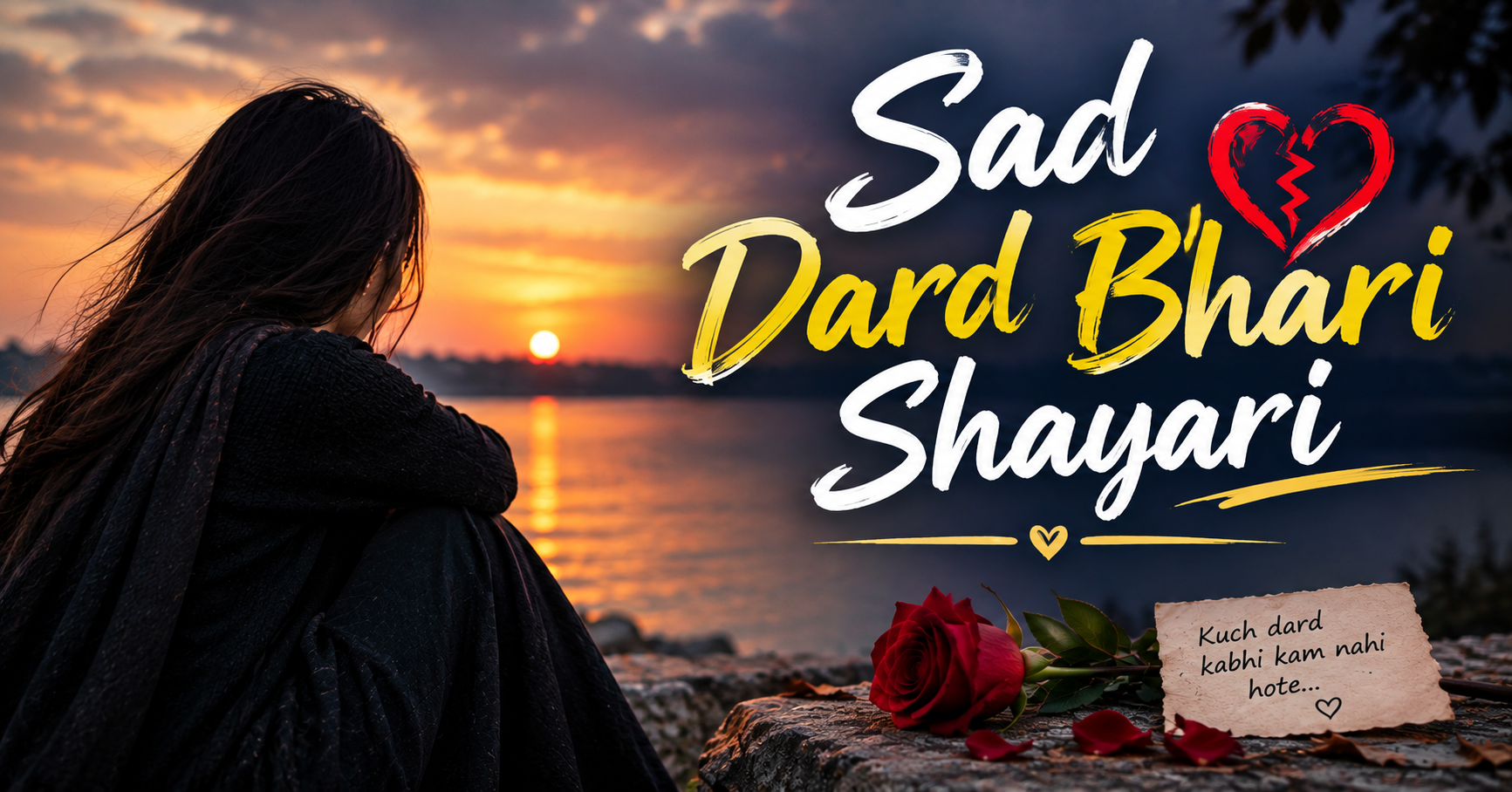 Dard Bhari Shayari 2026: Heart Touching Sad Love, Broken Heart, Emotional Shayari