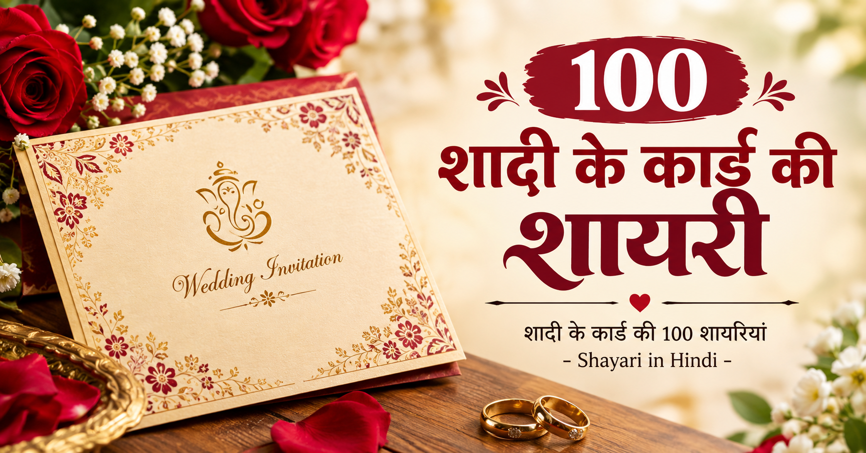 100 Shadi Ke Card Ki Shayari in Hindi: शादी के कार्ड की 100 शायरियां - Shayari in Hind