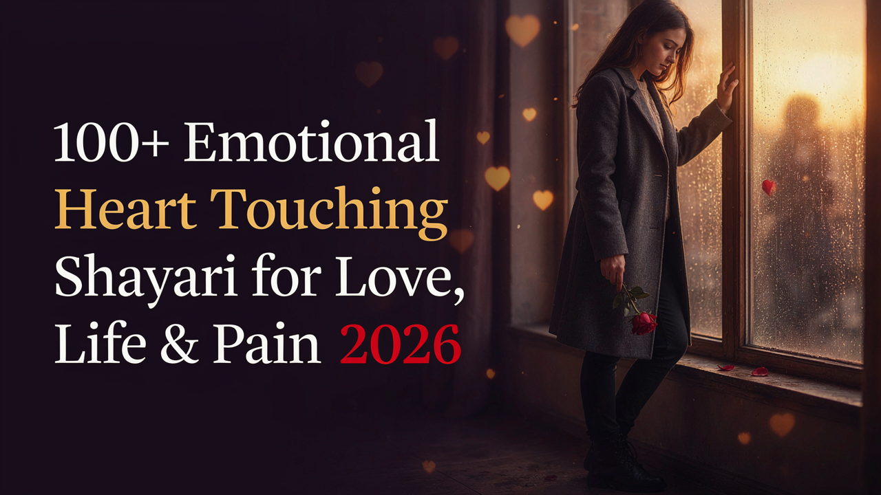 100+ Emotional Heart Touching Shayari for Love, Life & Pain 2026